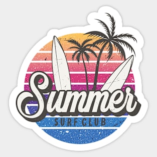 Summer Surf Club Sticker